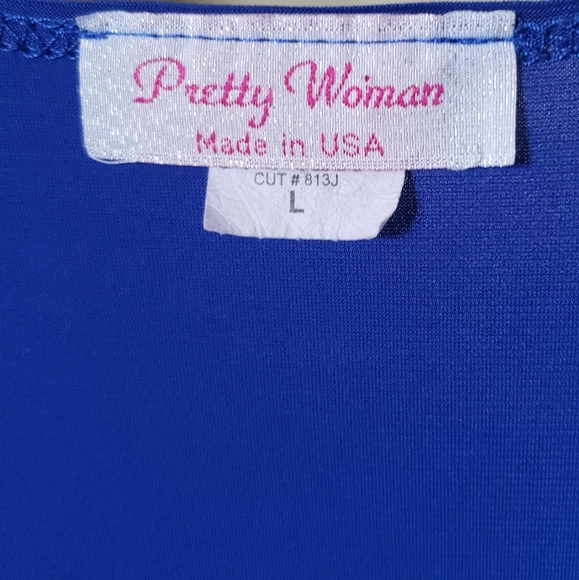 Cold Shoulder Royal Blue Easy Tunic - Picture 5 of 6